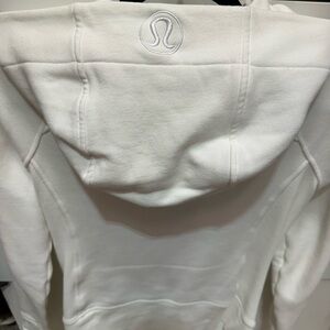 lululemon athletica White Hoodie Jacket